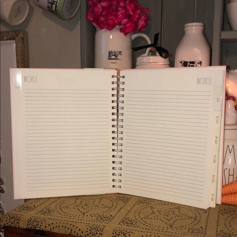 Rae Dunn MAKE IT HAPPEN Spiral 17 Month Planner August 2026-December 2027 (Pink)